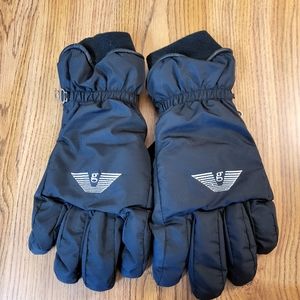 Grandoe Men's Black XL Insulated Snow Gloves With white logo